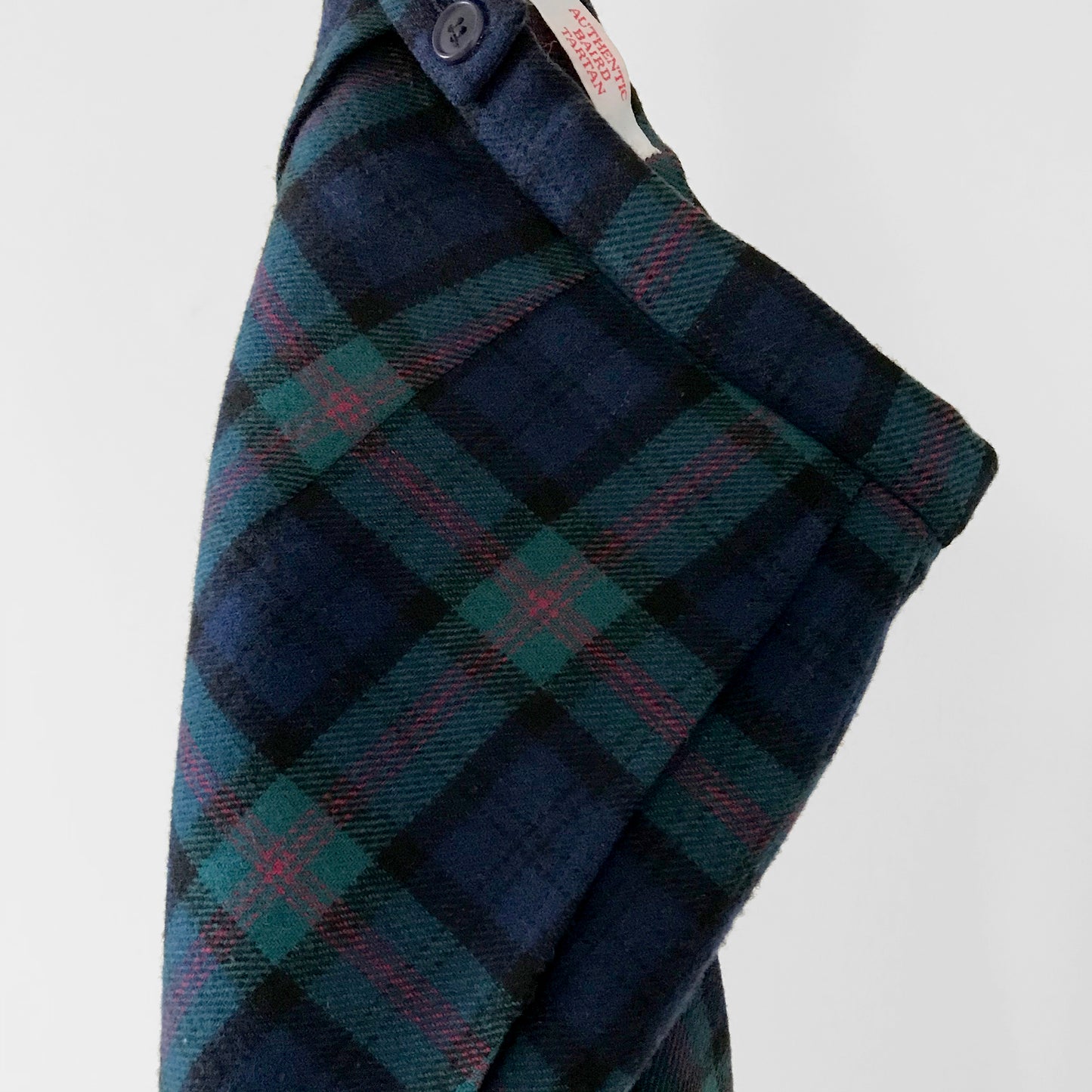 Pendleton Blue Plaid High-Waisted Lined Wool Pants