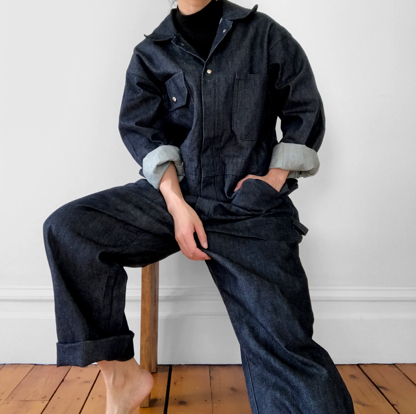 Made in Canada Dark Denim Jean Coveralls