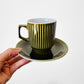 1960s MCM Mid-Century Modern Olive Green IMPACT British Staffordshire England Tea Set