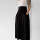 1980s Black Jersey-Knit Wrap Skirt