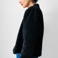 Black Quilted Velvet Short-Waisted Fitted Victorian Style Jacket - XS/S