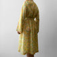 1970s Lightweight Floral Bell-Sleeve Belted Summer Dress