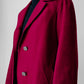 1970s Deep Wine Microfibre Faux Leather Belted Trench Coat - S/M