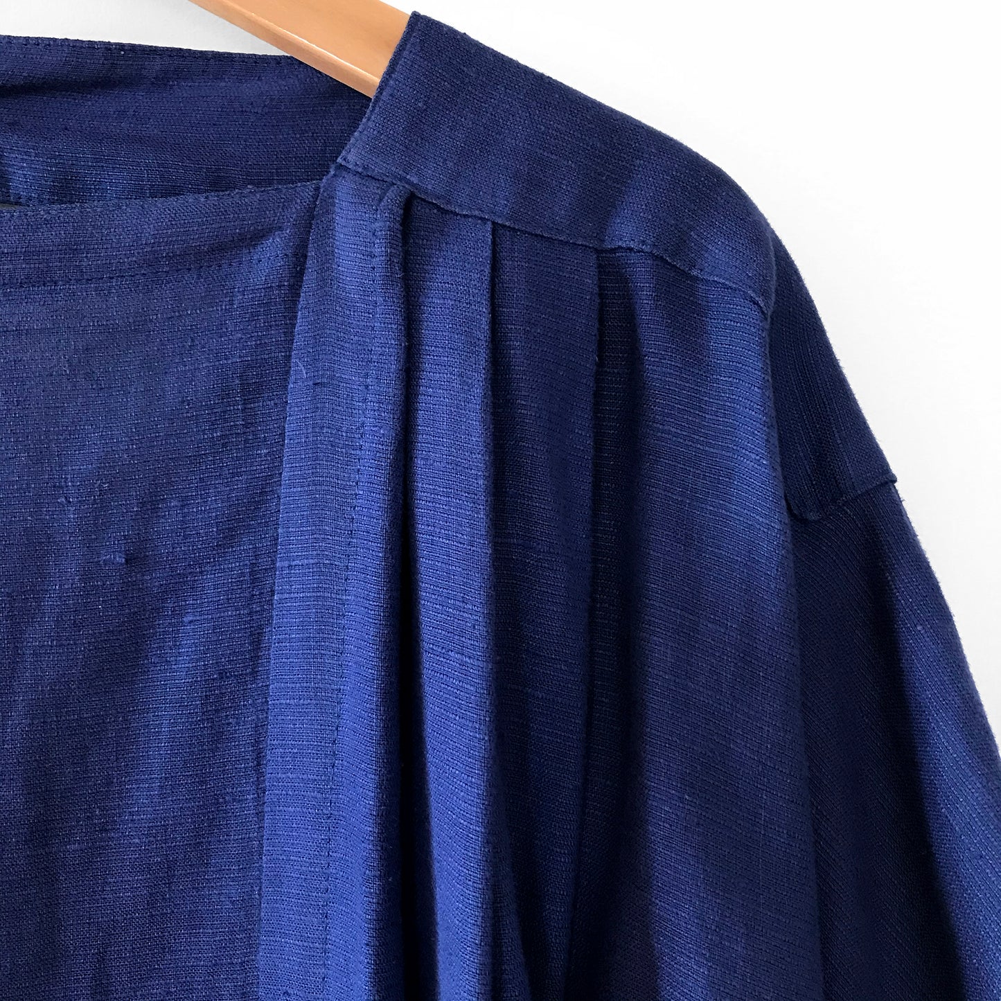 1980s Blue-Purple Made in Italy BYBLOS Open-Back Tunic Dress