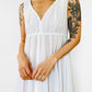 1970s White Wedding Day Nightgown Dress - S/M