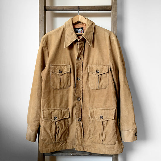 1970s Tan Corduroy Cargo Jacket