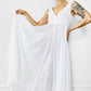 1970s White Wedding Day Nightgown Dress - S/M