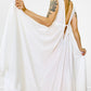 1970s White Wedding Day Nightgown Dress - S/M