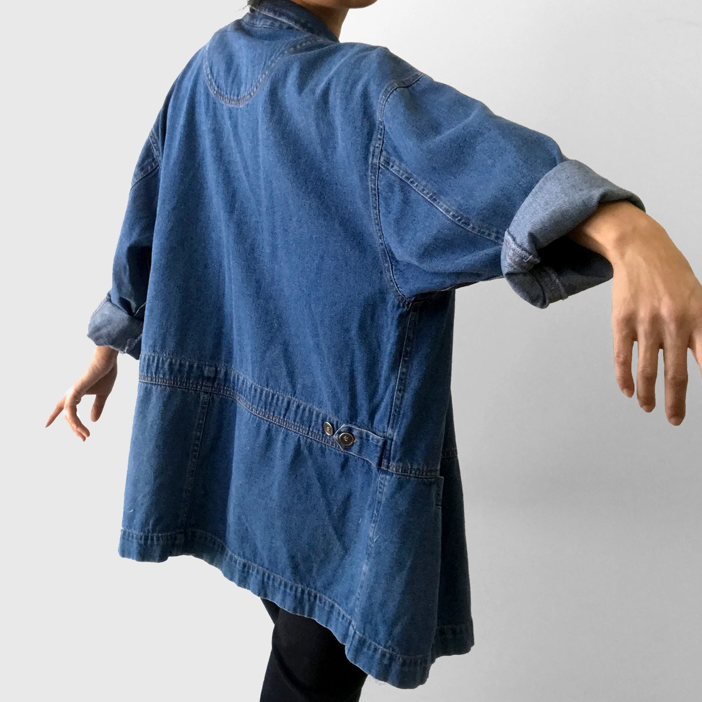 Soft Washed Denim Jean Chambray Chore Jacket