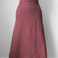 1970s Simpson Sears Stretch Woven Knit A-Line Elastic Waist Skirt - XL/XXL - Waist 36