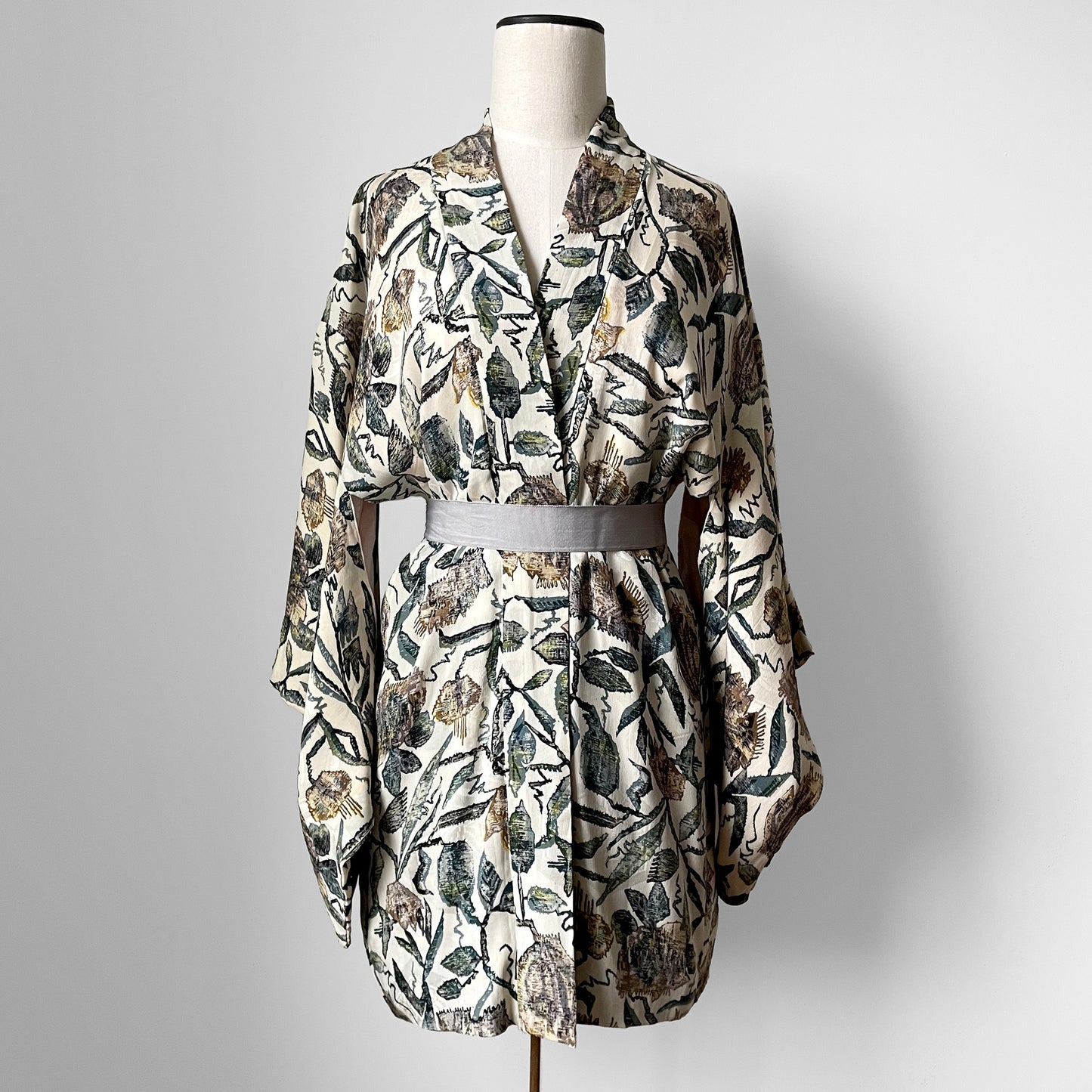 Leafy Silk Haori Kimono Jacket