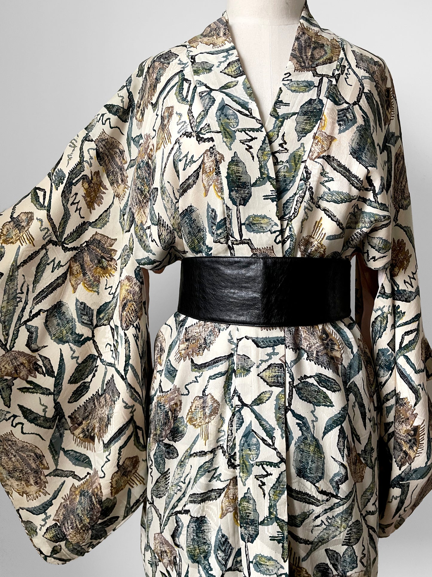 Leafy Silk Haori Kimono Jacket