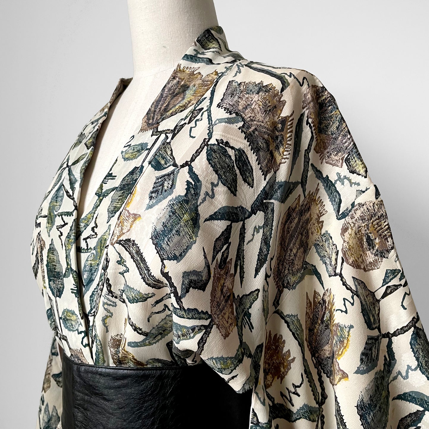 Leafy Silk Haori Kimono Jacket