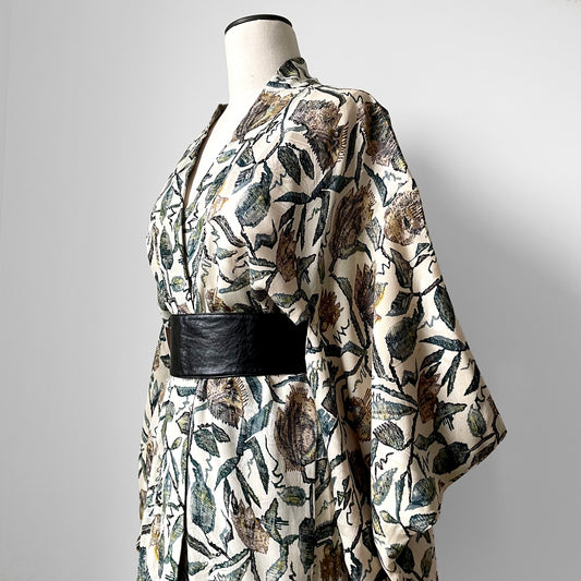 Leafy Silk Haori Kimono Jacket