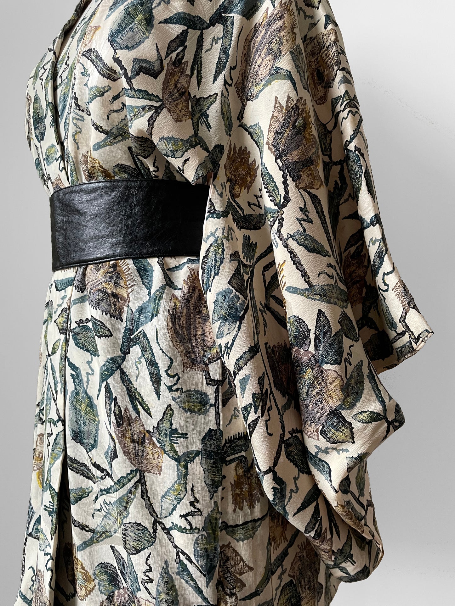 Leafy Silk Haori Kimono Jacket