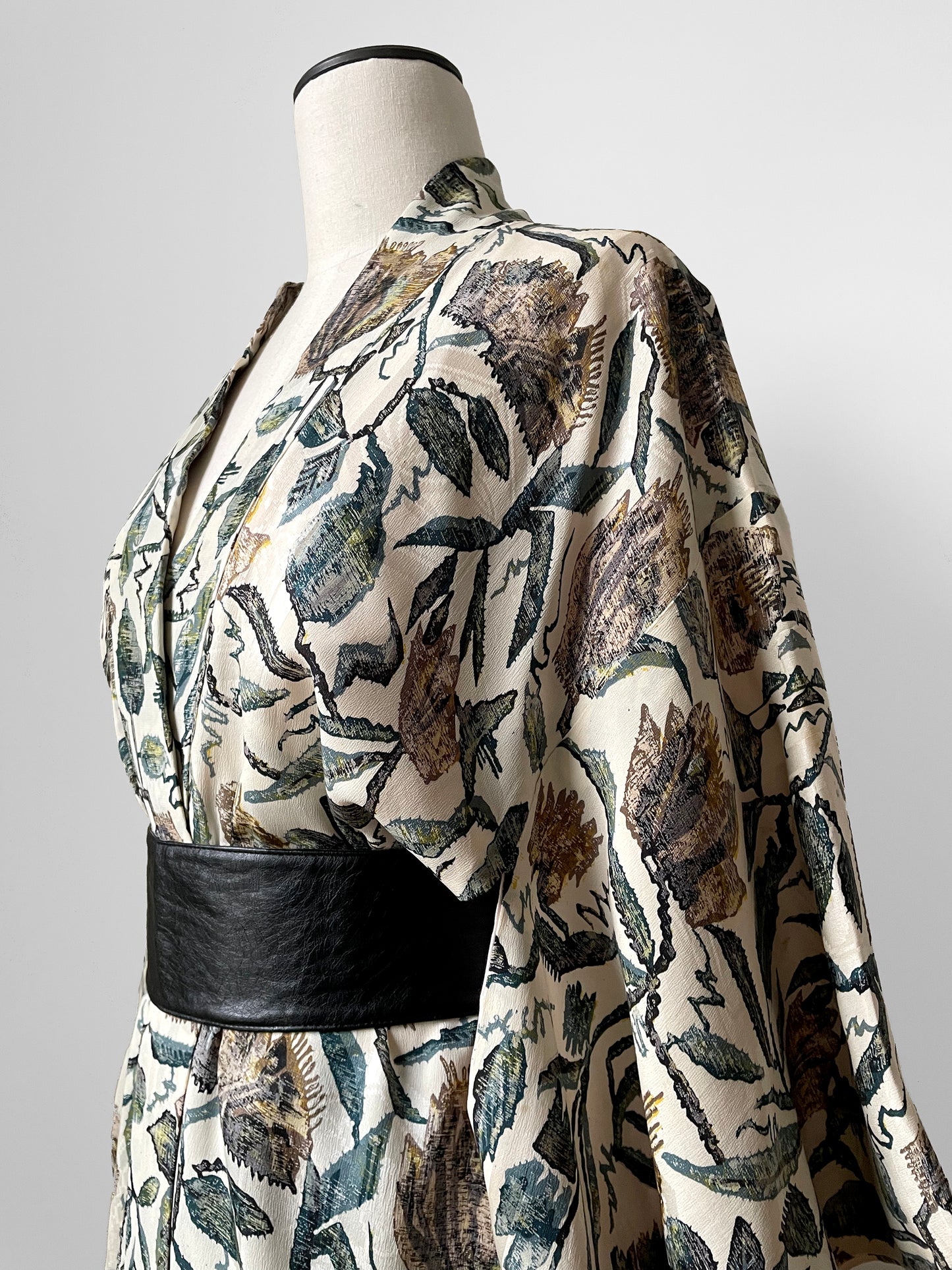 Leafy Silk Haori Kimono Jacket