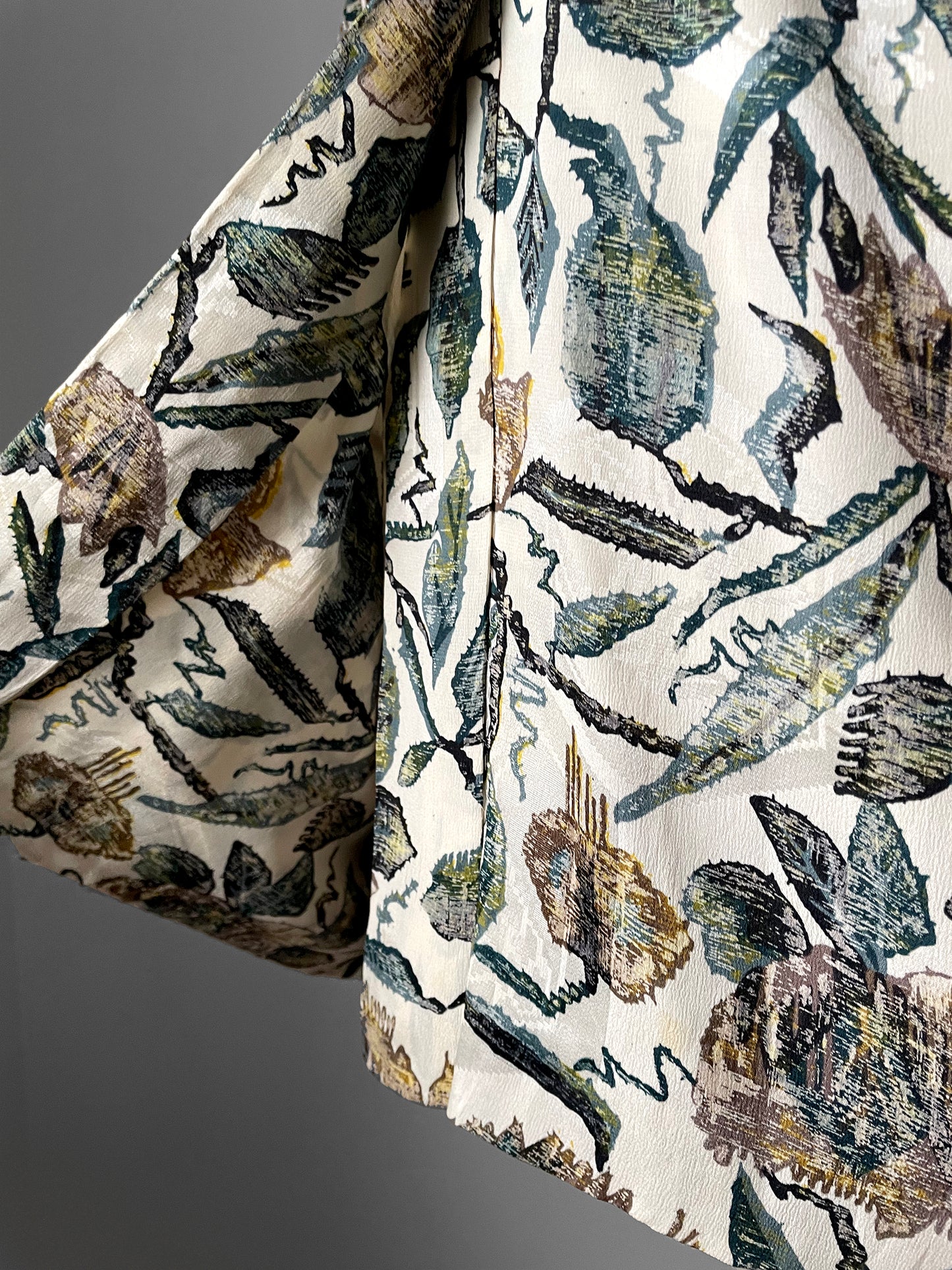 Leafy Silk Haori Kimono Jacket