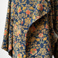 Autumn Floral Silk Crepe 1960s Haori Jacket