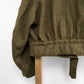 Olive Wool Army Fatigue Crop jacket