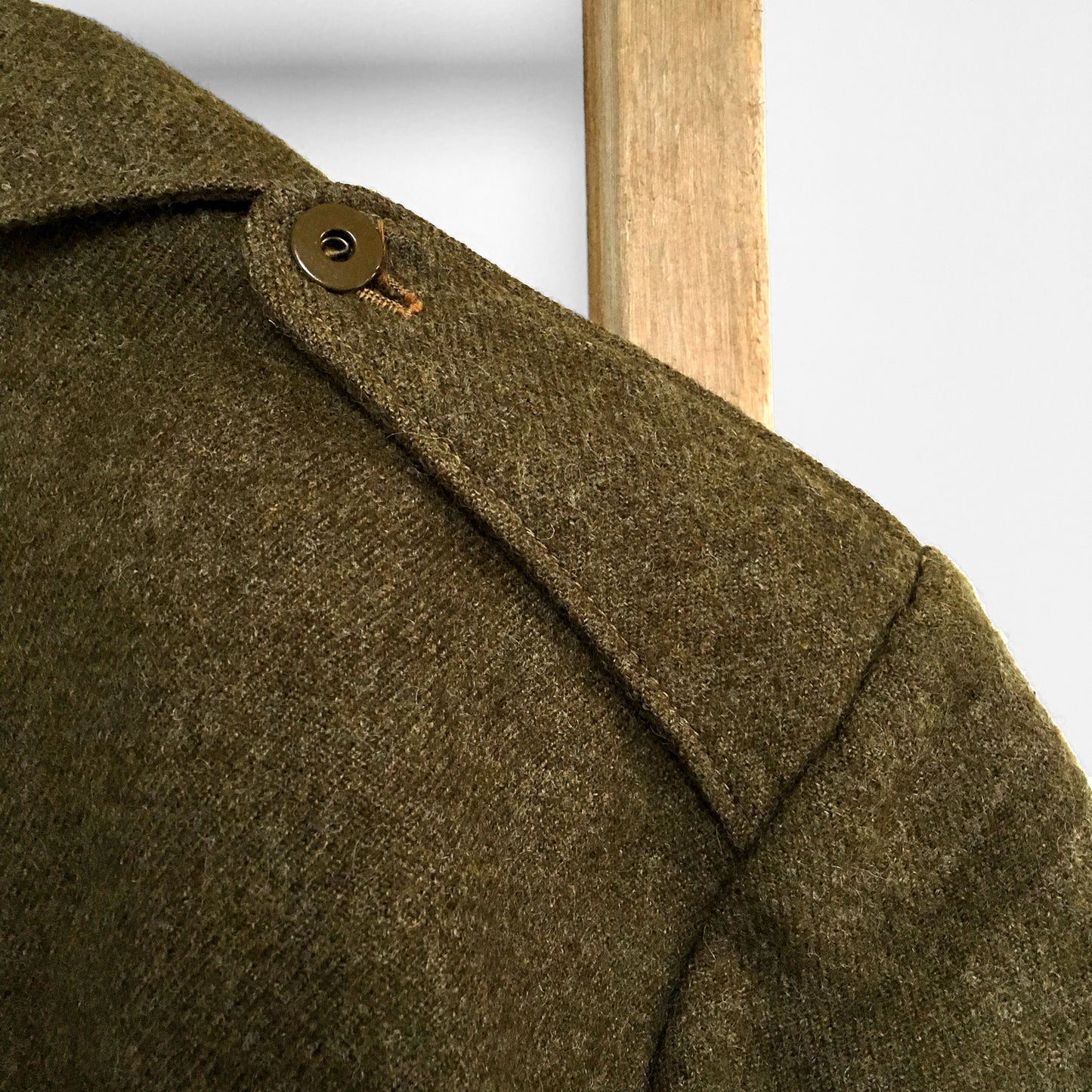 Olive Wool Army Fatigue Crop jacket