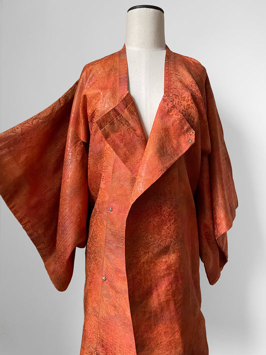 Orange Double Breasted Haori Jacket