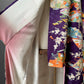 Silk Crepe, Eggplant, Geisha, Scenic, Kimono