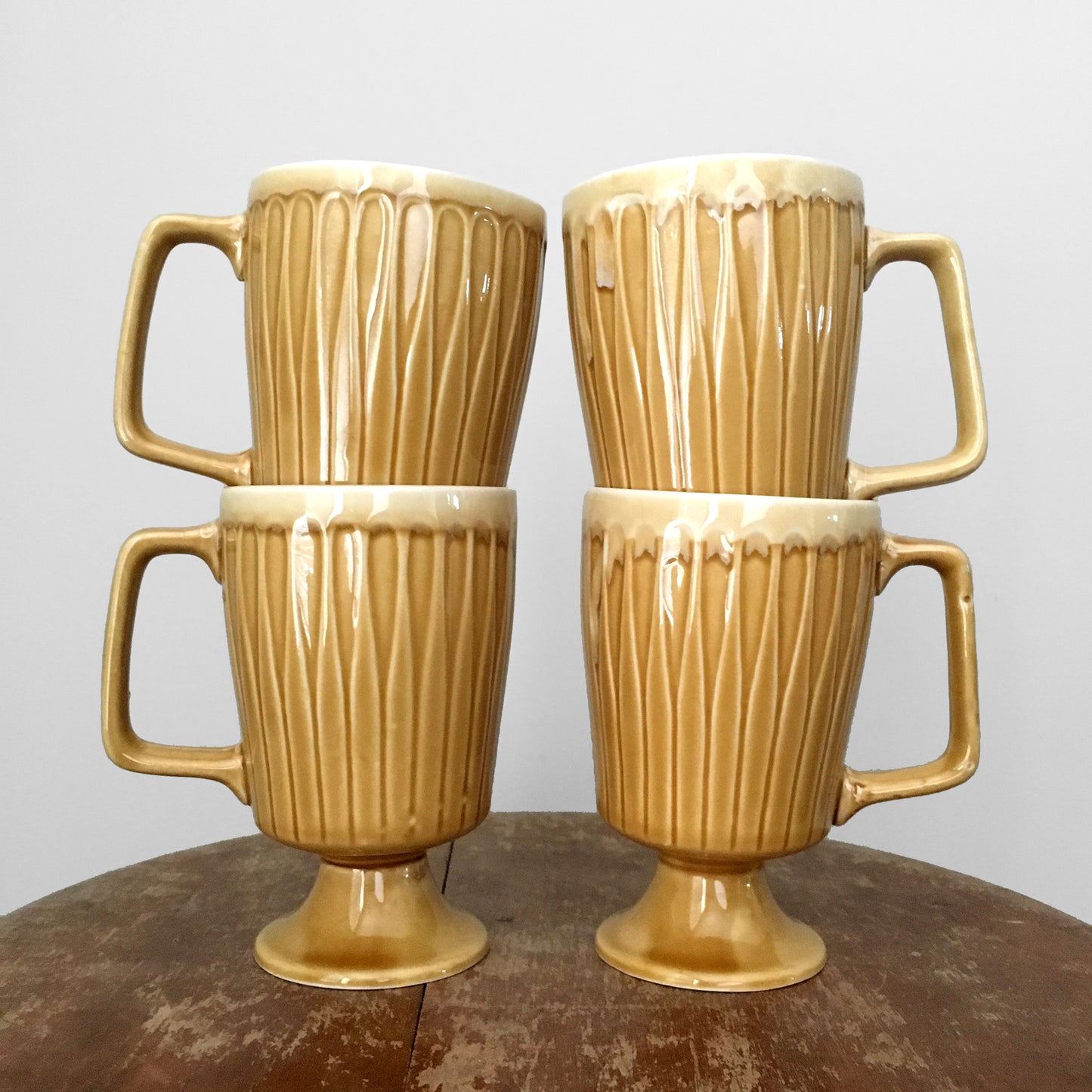 1960 MCM Mid-Century Modern Made in JAPAN Pottery Cups