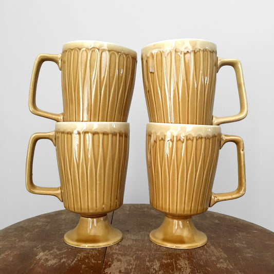 1960 MCM Mid-Century Modern Made in JAPAN Pottery Cups