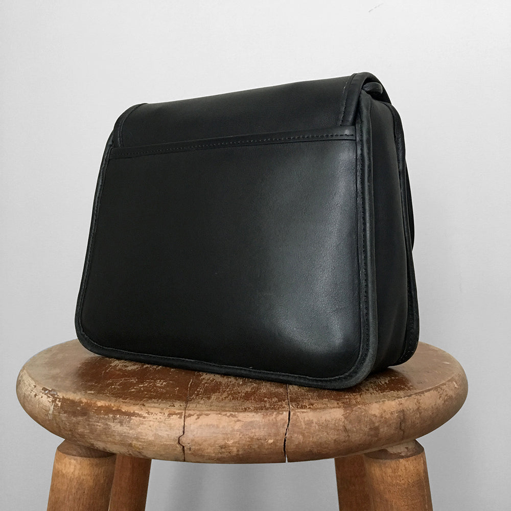 1990s Buttery Soft Black Leather COACH Bag