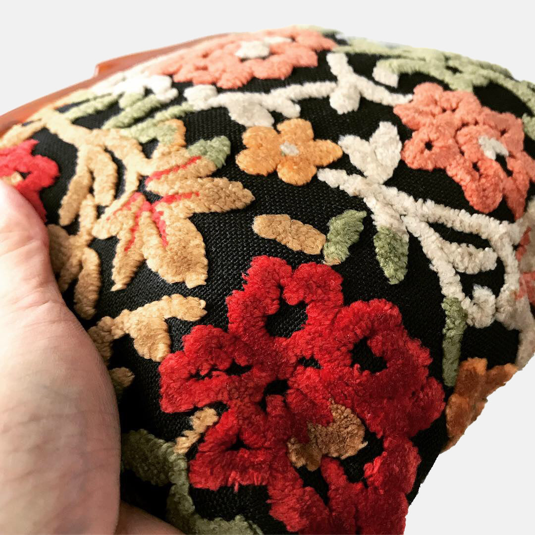 1960s Floral Tapestry Clutch Purse