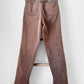 1980s - 1990s Button Fly Faded Rust Brown Tapered Leg High-Waisted Denim Jeans - Waist 24.5