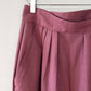 1980s Dusty Rose High-Waisted Pleated Cotton Pants