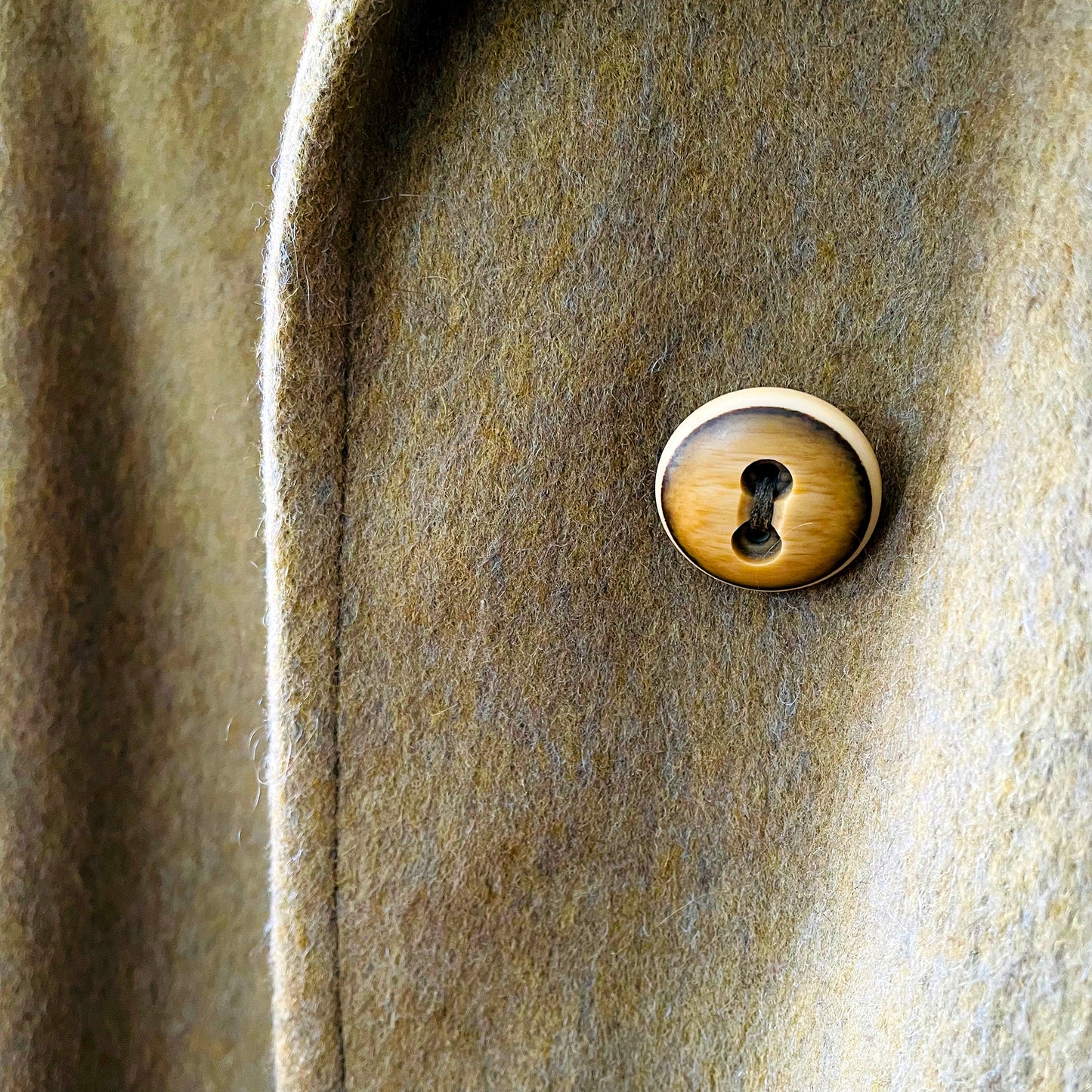 1960s Sage Wool Overcoat