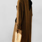 1980s Cognac Wool Cashmere Double-Breasted Overcoat - S/M/L