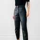 1990s Lined Black Leather Pants