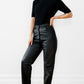 1990s Lined Black Leather Pants