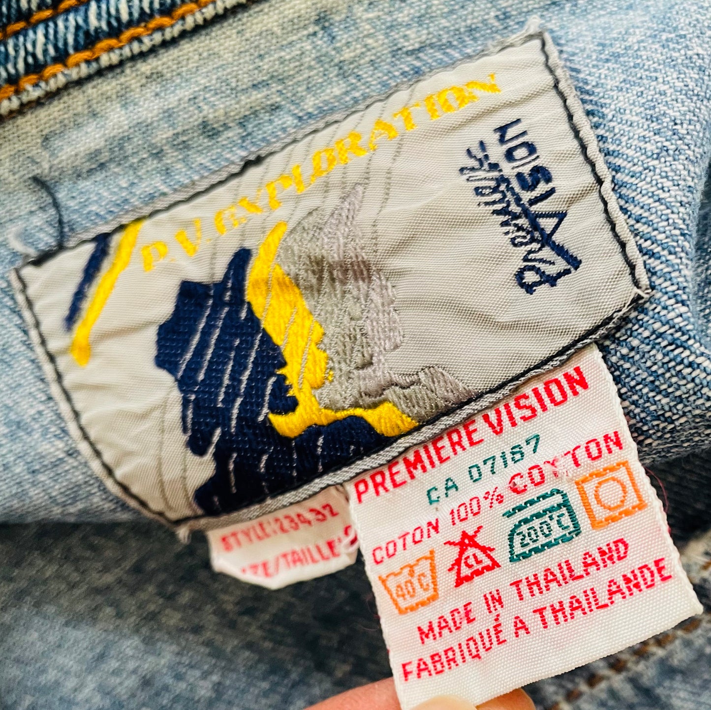 1980s Distressed Relaxed-Fit Denim Jean Jacket