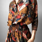 1980s Scenic Patterned One-Piece Jumpsuit