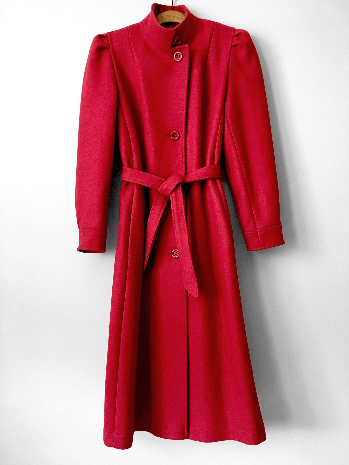 1970s Red Made in Canada Belted Coat